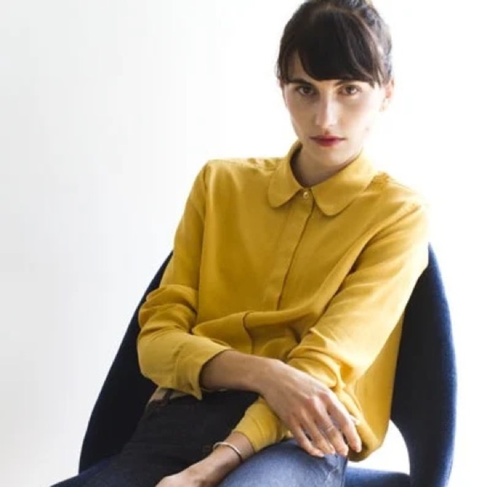 Everlane silk shirt XS